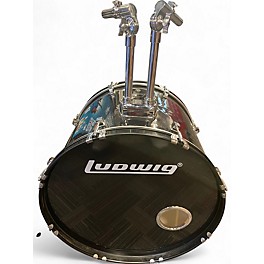Used Ludwig 5 Piece BACKBEAT BLACK SPARKLE Drum Kit