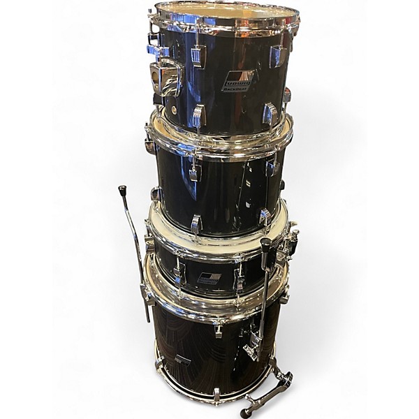 Used Ludwig 5 Piece BACKBEAT BLACK SPARKLE Drum Kit