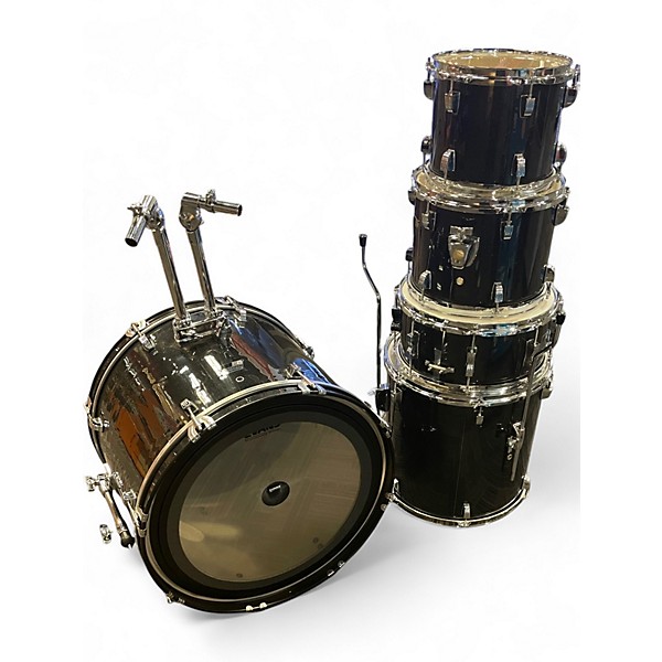 Used Ludwig 5 Piece BACKBEAT BLACK SPARKLE Drum Kit