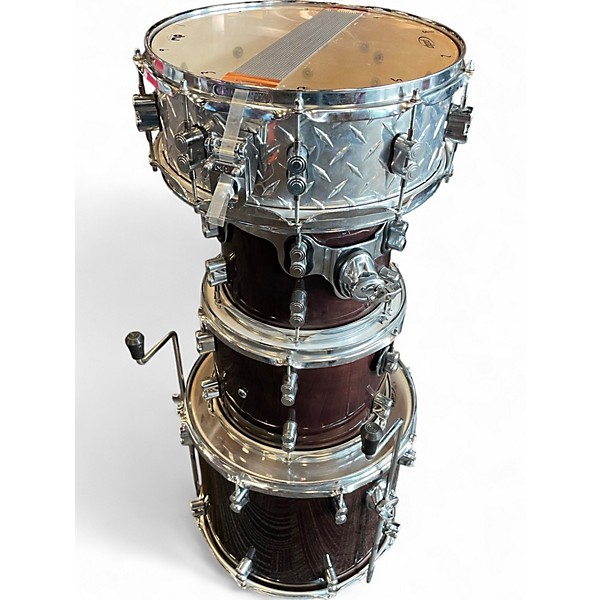 Used PDP by DW 5 Piece Concept Series Dark Brown Lacquer Drum Kit