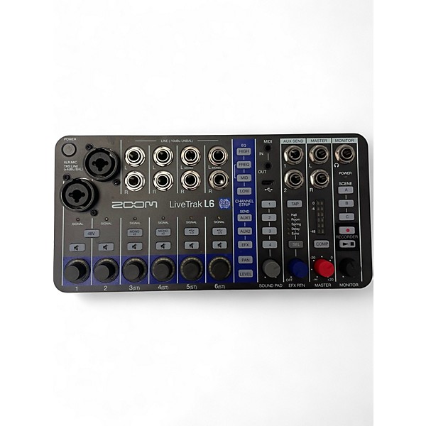 Used Zoom LiveTrak L6 Digital Mixer