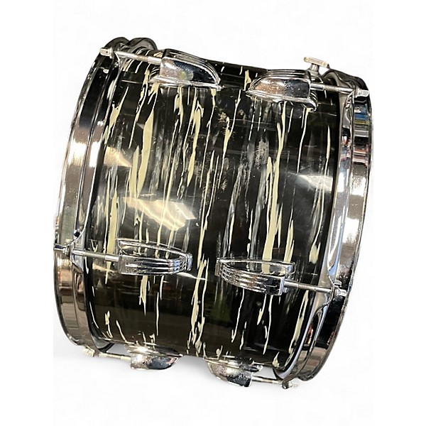 Vintage 1971 Ludwig 3 Piece classic kit black oyster pearl Drum Kit