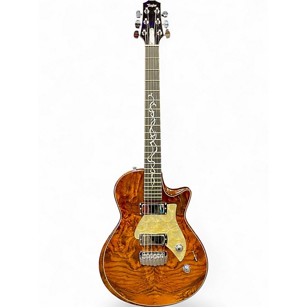 Used 2008 Taylor Builder's Reserve SB-BR1 Walnut Burl Solid Body Electric Guitar