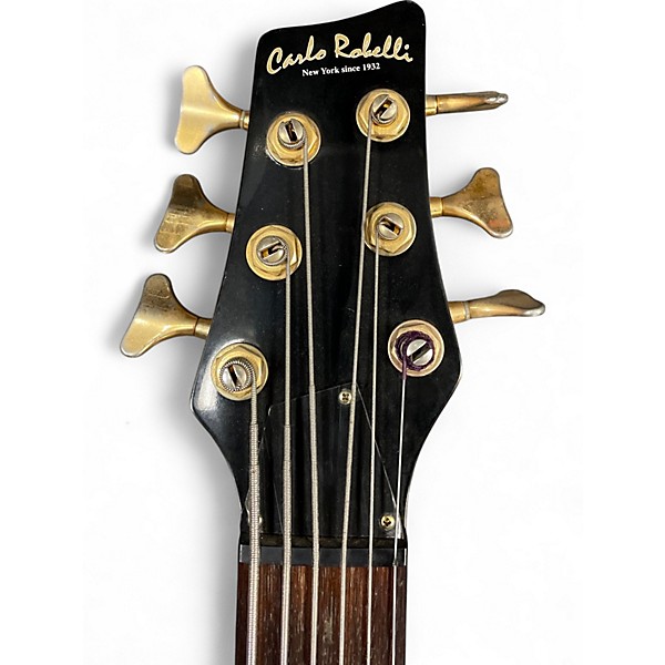 Used Carlo Robelli 6 STRING  FLAME MAPLE Electric Bass Guitar