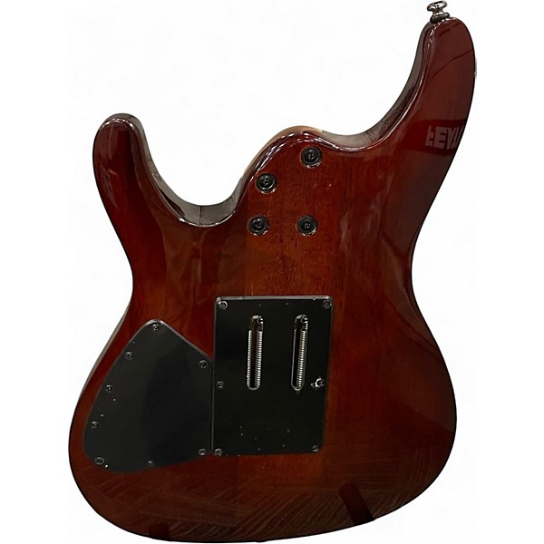 Used Ibanez S670QM ORANGE BURST Solid Body Electric Guitar