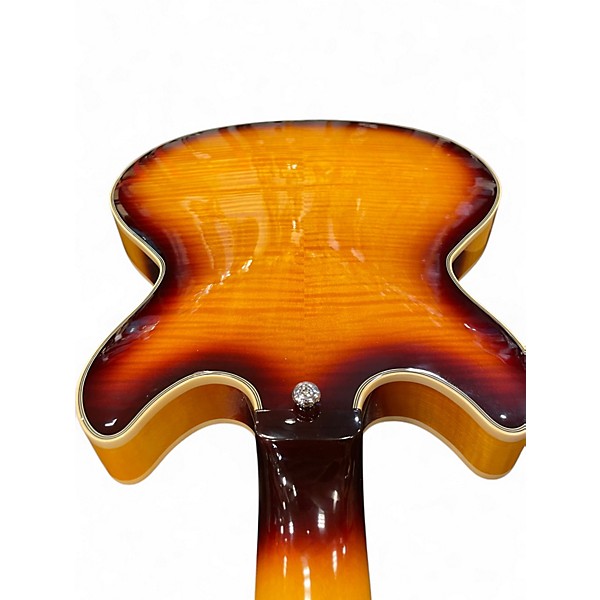 Used D'Angelico Premier Series DC Sunburst Hollow Body Electric Guitar