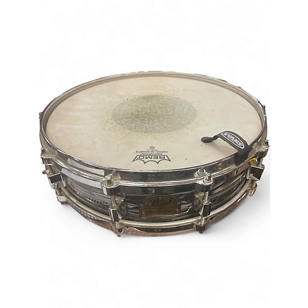 Used Pearl 14in signature snare john "jr" robinson black marble  Drum