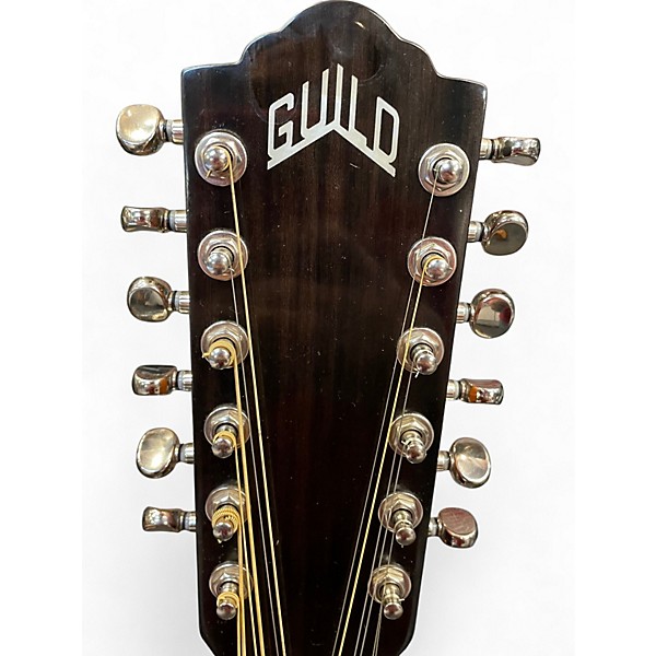 Used Guild F2512CE 2 Color Sunburst 12 String Acoustic Electric Guitar