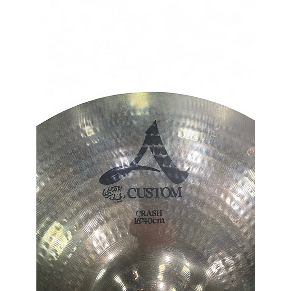 Used Zildjian 16in A Custom Crash Cymbal