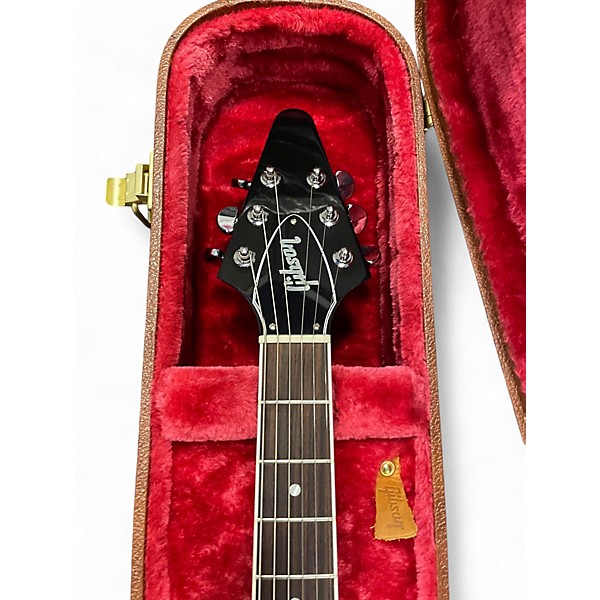 Used Gibson '70s Flying V Mirror Limited-Edition Ebony Solid Body Electric Guitar