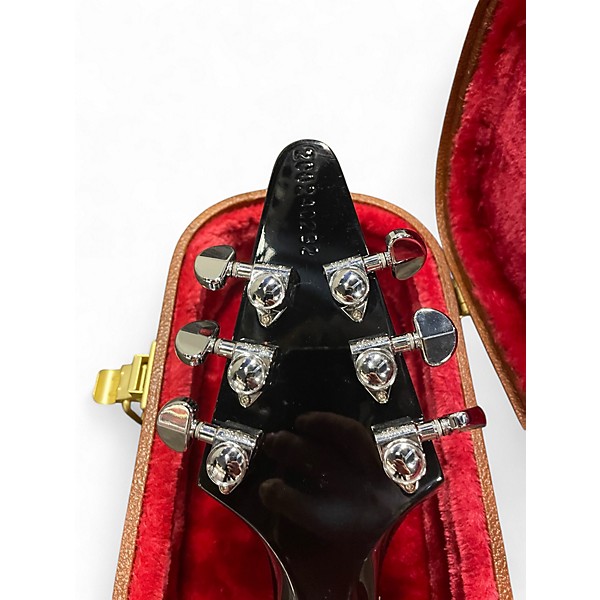 Used Gibson '70s Flying V Mirror Limited-Edition Ebony Solid Body Electric Guitar