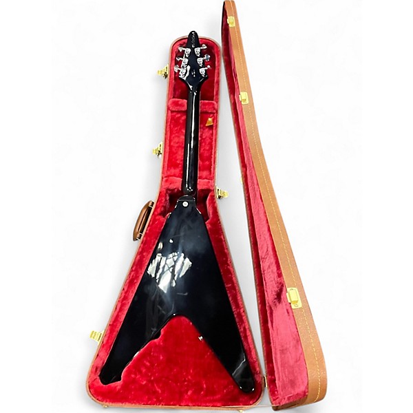 Used Gibson '70s Flying V Mirror Limited-Edition Ebony Solid Body Electric Guitar