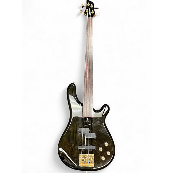 Used Fernandes FRB 90 Trans Black Electric Bass Guitar Trans