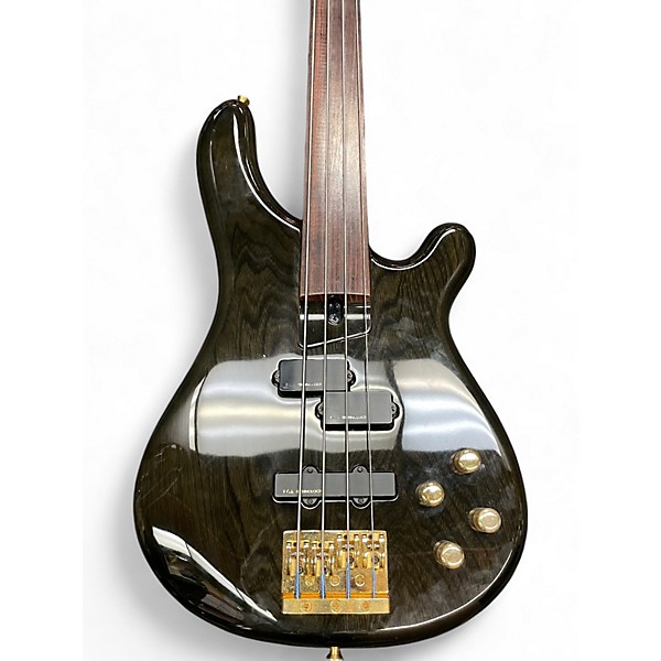 Used Fernandes FRB 90 Trans Black Electric Bass Guitar Trans