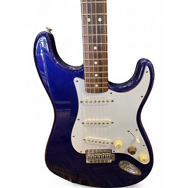 Used Fender Standard Stratocaster Blue Solid Body Electric Guitar