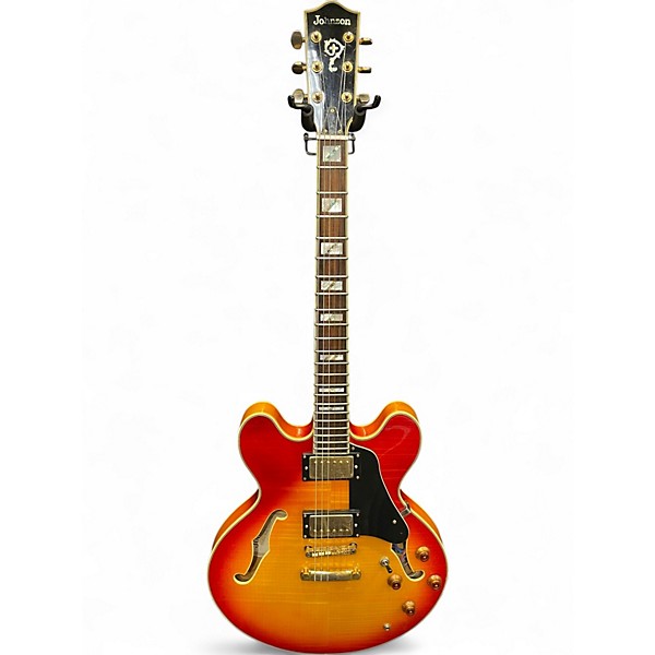Used Johnson JH250C sunburst Hollow Body Electric Guitar