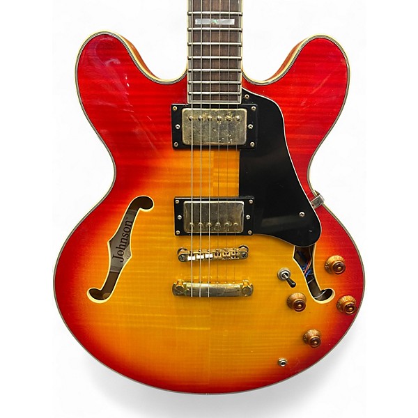 Used Johnson JH250C sunburst Hollow Body Electric Guitar
