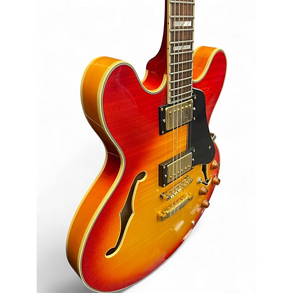 Used Johnson JH250C sunburst Hollow Body Electric Guitar