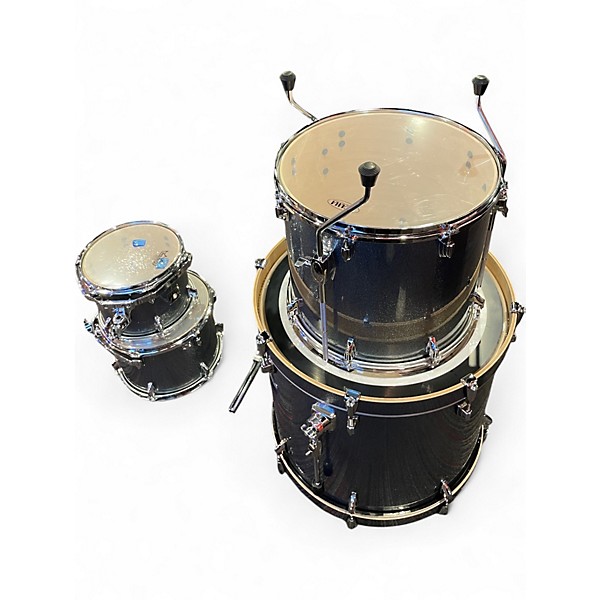 Used TAMA 4 Piece Superstar Silver Sparkle Drum Kit