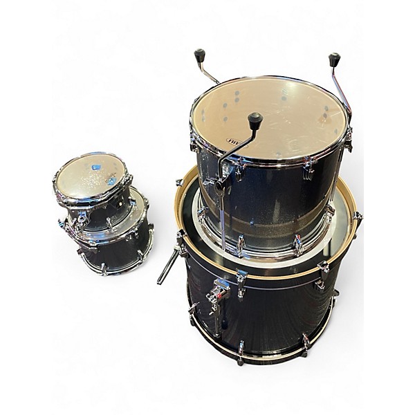 Used TAMA 4 Piece Superstar Silver Sparkle Drum Kit