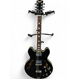 Used Memphis 335 Black Hollow Body Electric Guitar