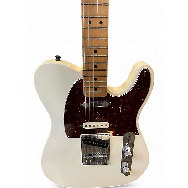 Used Fender Deluxe Series Nashville Telecaster Cream Solid Body Electric Guitar