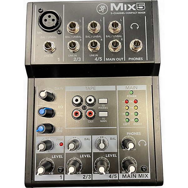 Used Mackie MIX 5 Unpowered Mixer | Guitar Center