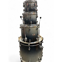 Used PDP by DW 4 Piece X7 BLACK AND SILVER BURST Drum Kit