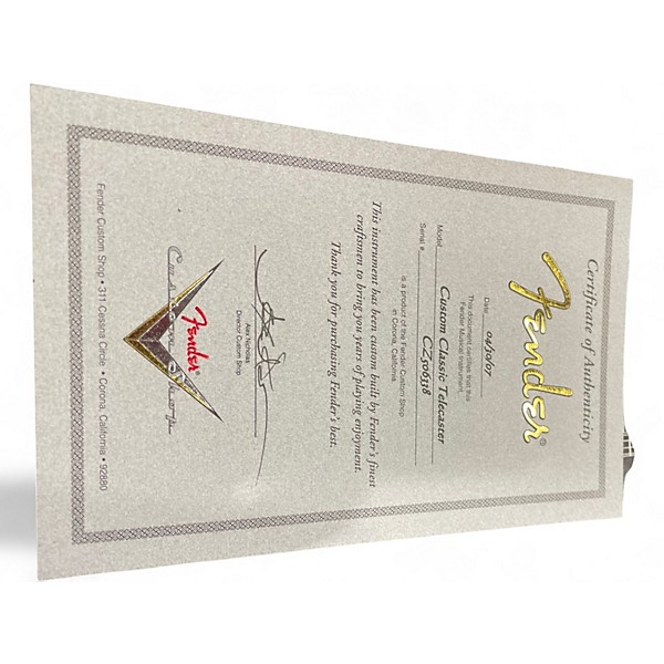 Used Fender Custom Classic Telecaster Honey Blonde Solid Body Electric Guitar