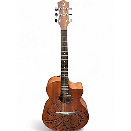 Used Luna GYP TAT MAH GC Mahogany Acoustic Electric Guitar