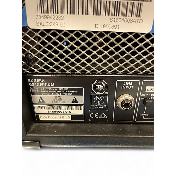Used Bugera G5 INFINIUM Tube Guitar Amp Head