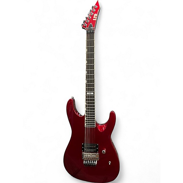 Used ESP LTD  m1 custom 1987 Candy Apple Red Solid Body Electric Guitar