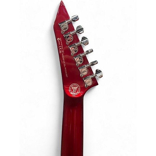 Used ESP LTD  m1 custom 1987 Candy Apple Red Solid Body Electric Guitar