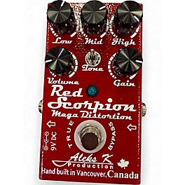 Used Aleks K RED SCORPION MEGA DISTORTION Effect Pedal