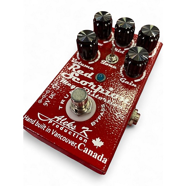 Used Aleks K RED SCORPION MEGA DISTORTION Effect Pedal