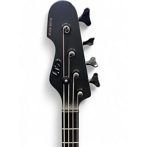 Used ESP LTD AP-4 BLACK METAL Satin Black Electric Bass Guitar