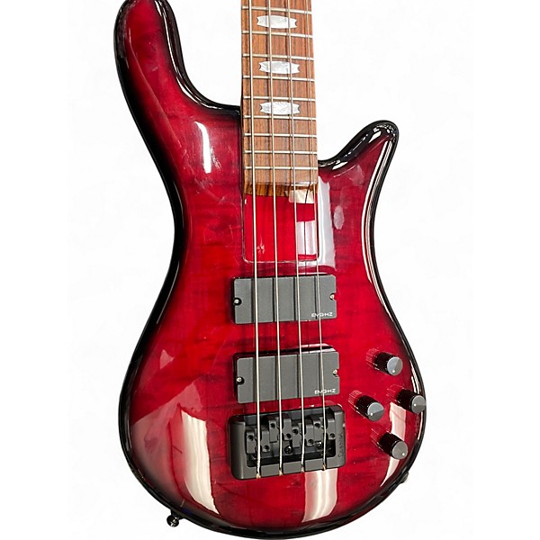 Spector Euro Rebop 4-String Bass Guitar See-Through Red Used