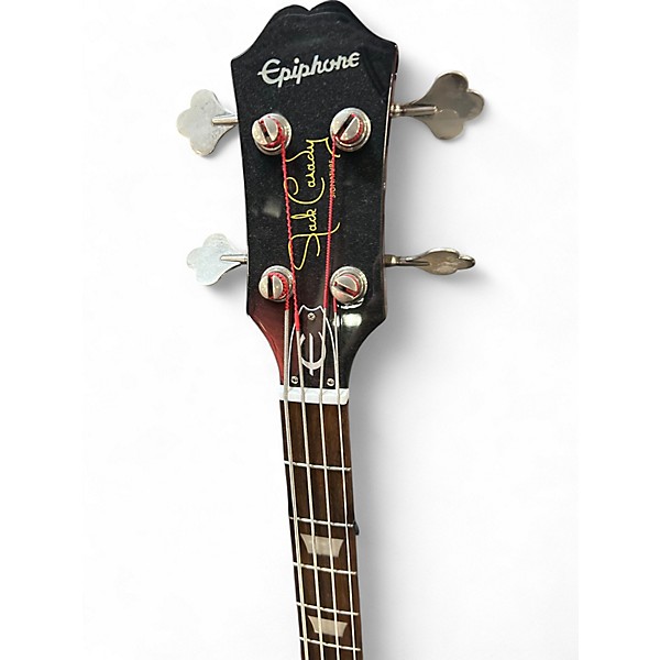 Used 2022 Epiphone Jack Casady Signature RED Electric Bass Guitar
