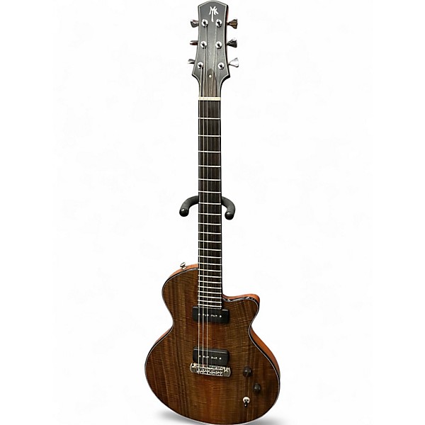 Used 2009 Myka Classic Jr  Claro Mahogany Top Solid Body Electric Guitar