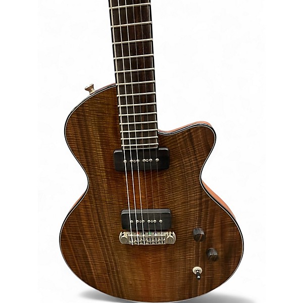 Used 2009 Myka Classic Jr  Claro Mahogany Top Solid Body Electric Guitar
