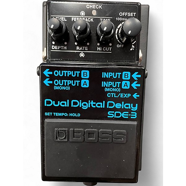 Used BOSS SDE-3 Dual Digital Delay Effect Pedal