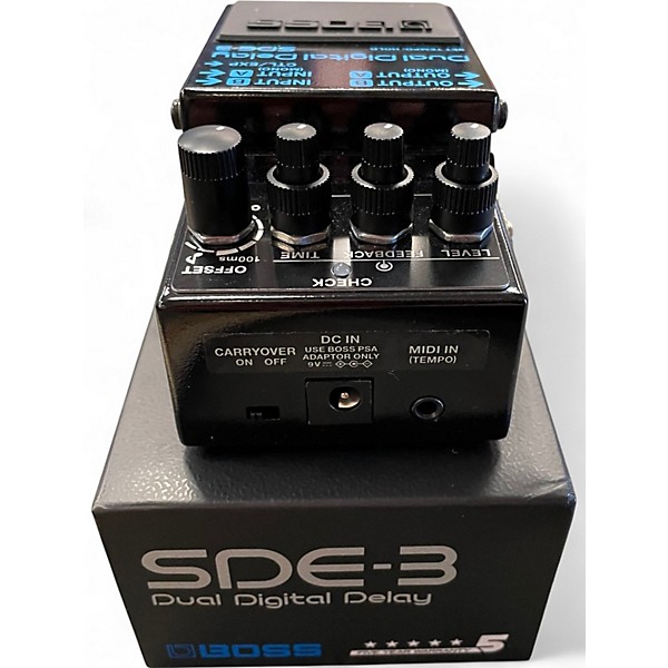 Used BOSS SDE-3 Dual Digital Delay Effect Pedal