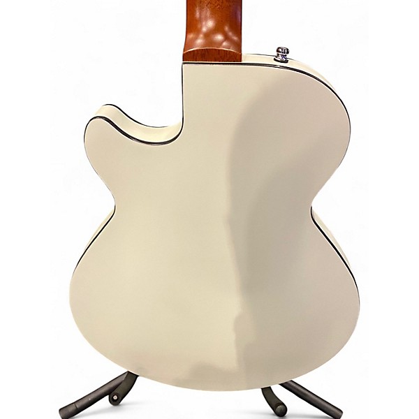Used Godin Montreal Premiere HT Transparent White Hollow Body Electric Guitar