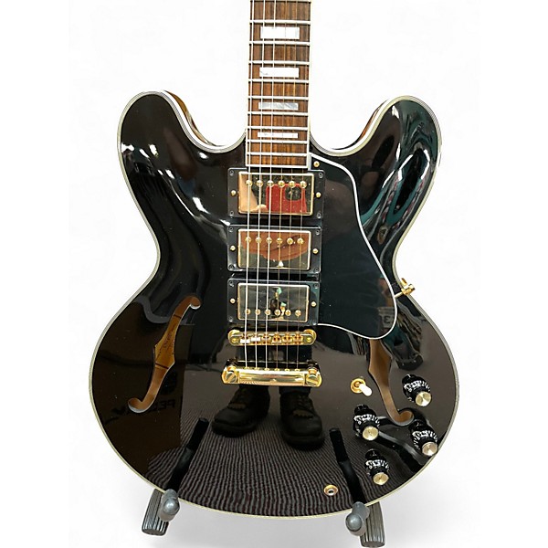 Used 2016 Gibson Memphis ES-355 Black Beauty Black Hollow