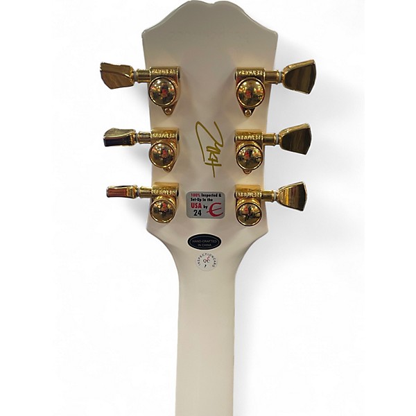 Used Epiphone Matt Heafy Les Paul Custom Origin Bone White Solid Body Electric Guitar