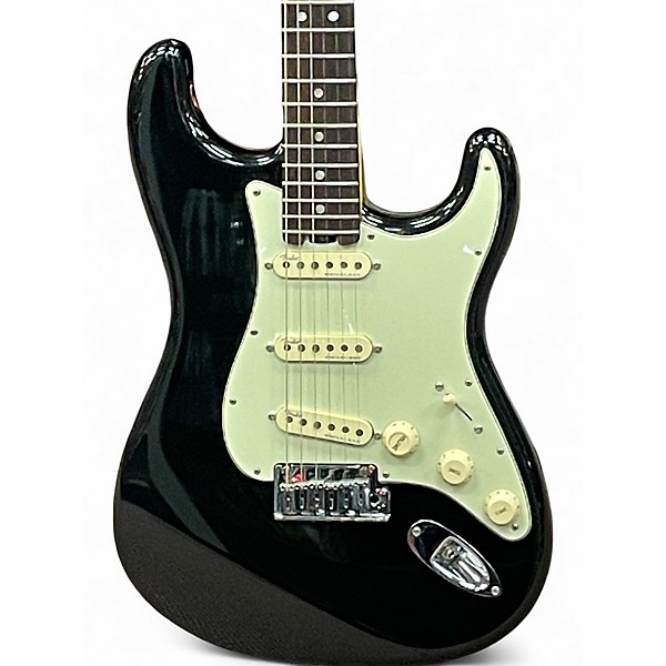 Used 2015 Fender American Elite Stratocaster Mystic Black Solid Body Electric Guitar