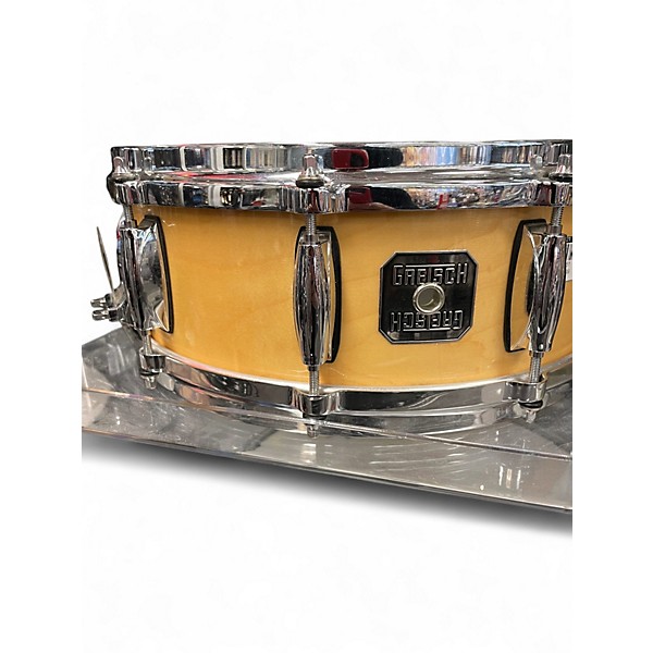 Used 2021 Gretsch Drums 5.5X14 Renown Snare Vintage Yellow Drum