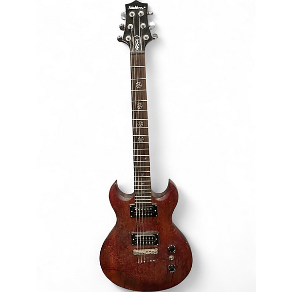 Used Washburn SI60 Anthrax Soctt Ian Murder Weapon blood splatter Solid Body Electric Guitar