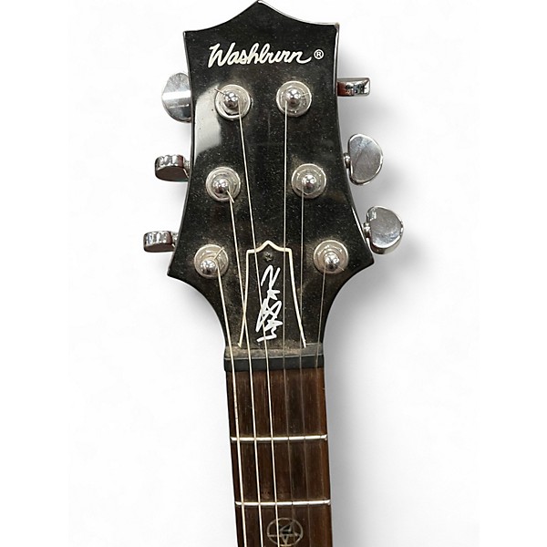 Used Washburn SI60 Anthrax Soctt Ian Murder Weapon blood splatter Solid Body Electric Guitar