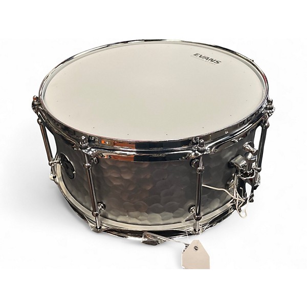 Used Pork Pie 14in DIABLO HAMMERED STEEL Silver Drum
